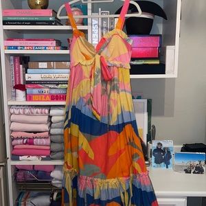 FARM RIO MAXI DRESS SIZE SMALL